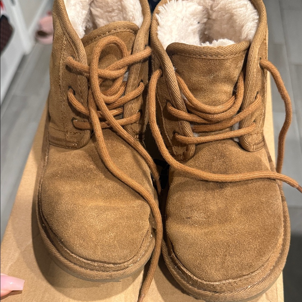 UGG Kids Tan Suede Boots